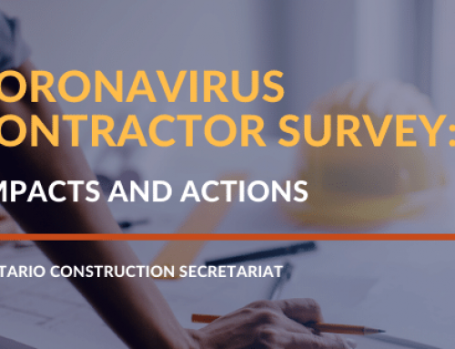 Ontario Construction Secretariat – Coronavirus Contractor Survey: Impacts and Actions
