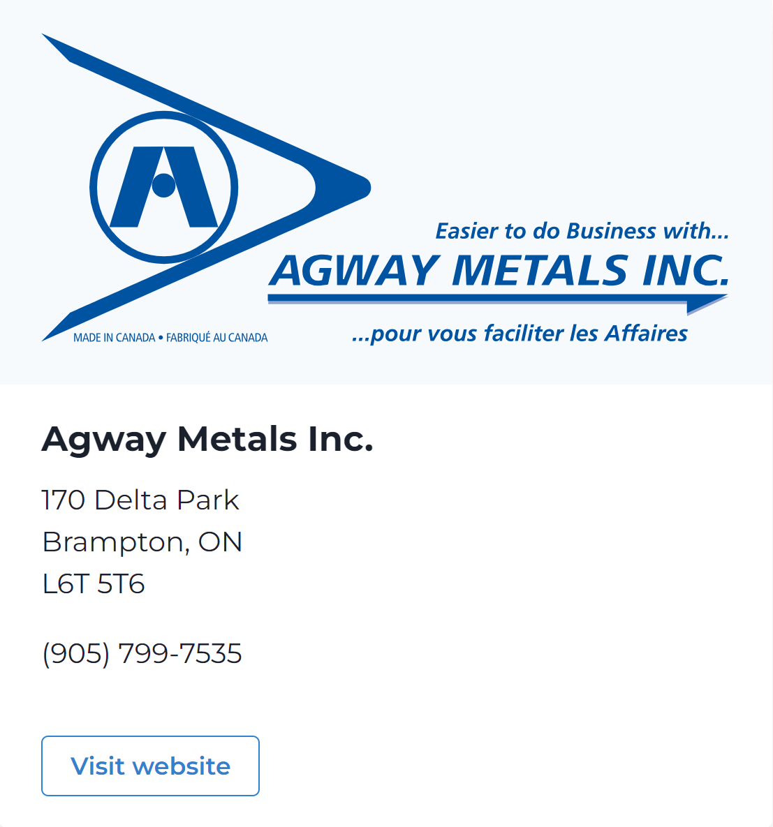 Agway metals graphic CISCICCA